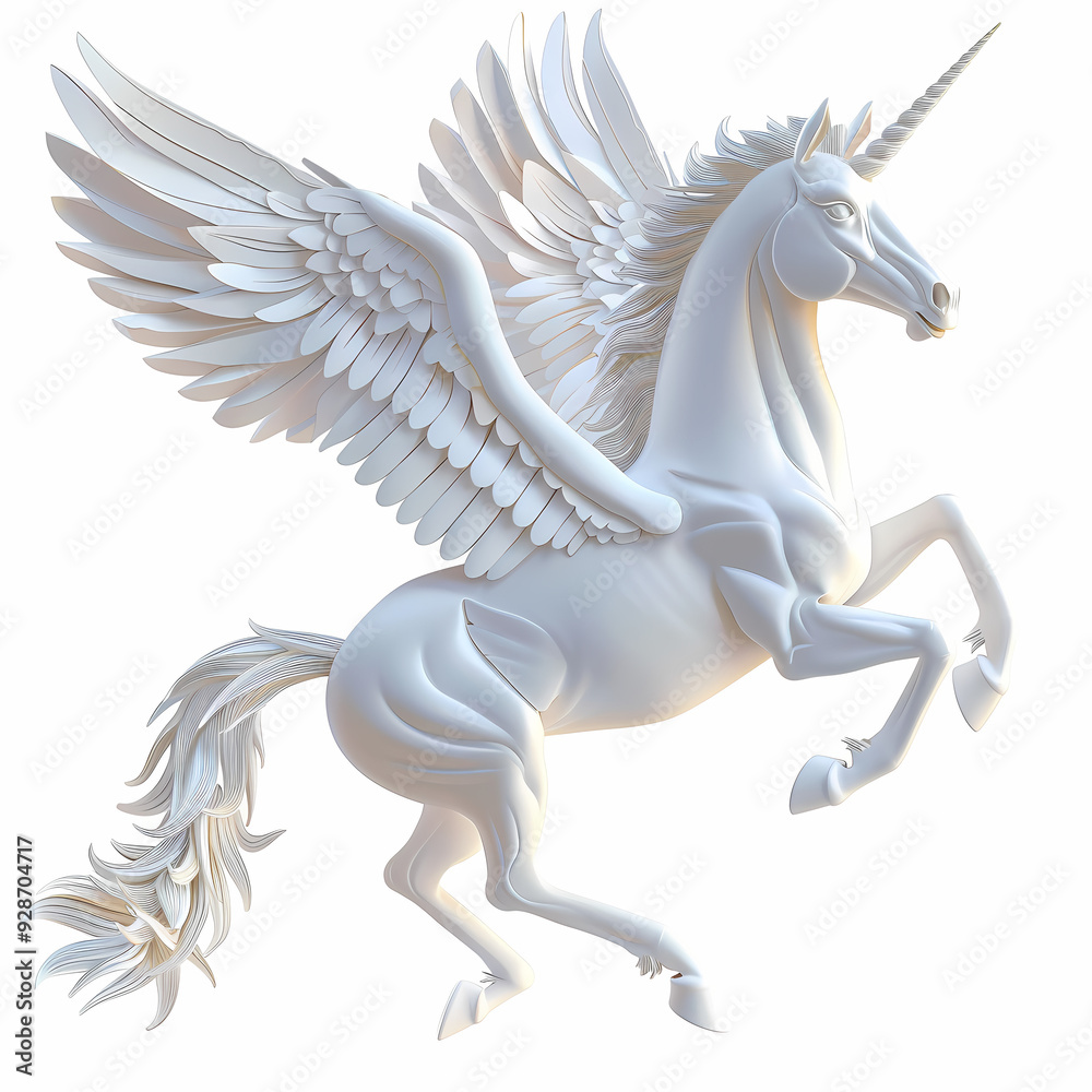 3D Pegasus vector image