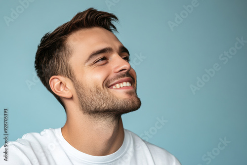 A close up of a man's face