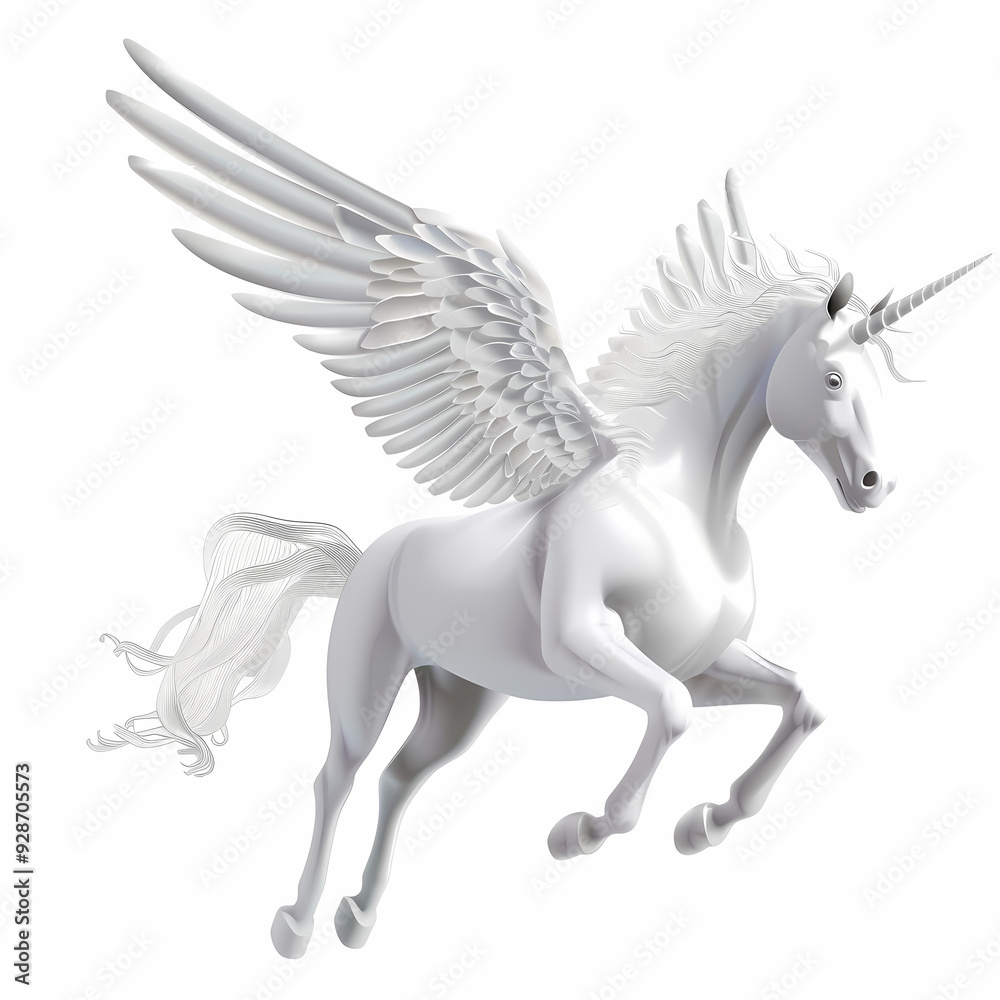 3D Pegasus vector image 3D Pegasus vector image