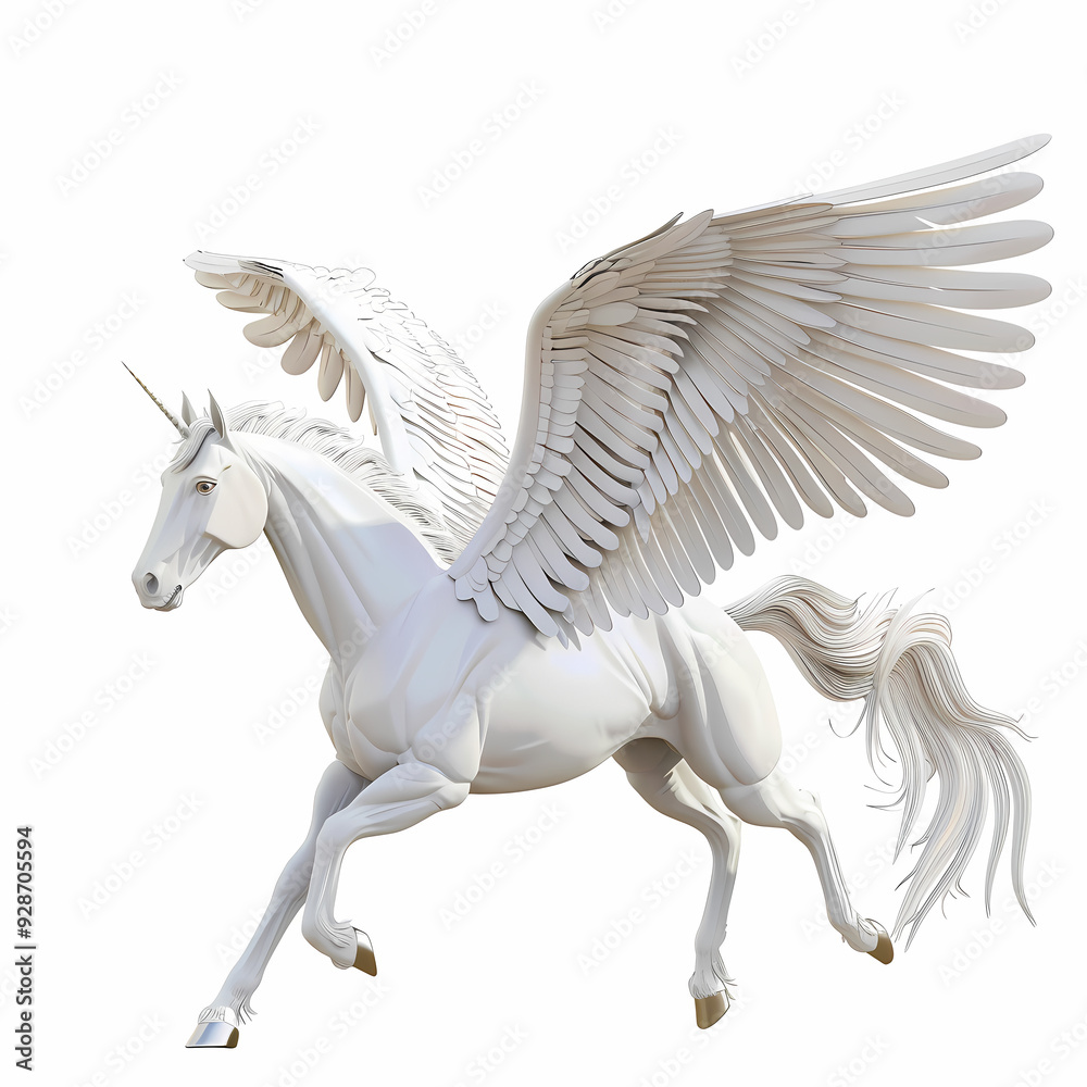 3D Pegasus vector image 3D Pegasus vector image