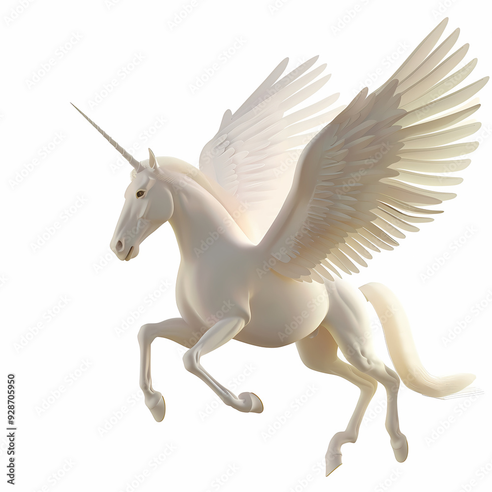 3D Pegasus vector image 3D Pegasus vector image