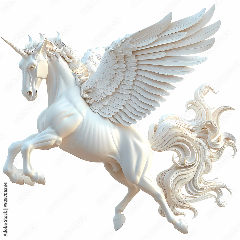 3D Pegasus vector image 3D Pegasus vector image