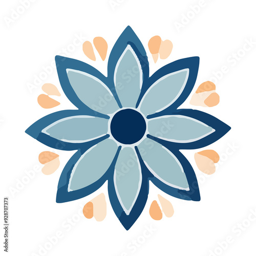 watercolor Mandala. Delicate watercolor flower mandala, Floral Watercolor Mandala Clipart, watercolor illustration of Muslim mandala Ramadan concept, Handcrafted Mandal PNG