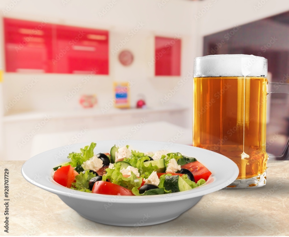 Caesar Salad with fresh vegetables and dressing. Caesar Salad with fresh vegetables and dressing.