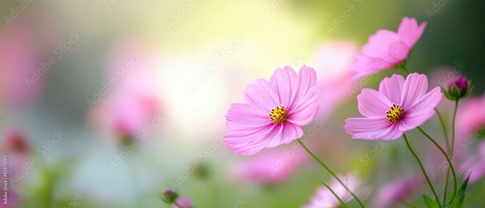 Delicate pink flowers bloom in a serene garden, creating a tranquil atmosphere perfect for nature lovers and floral enthusiasts. Delicate pink flowers bloom in a serene garden, creating a tranquil atmosphere perfect for nature lovers and floral enthusiasts.