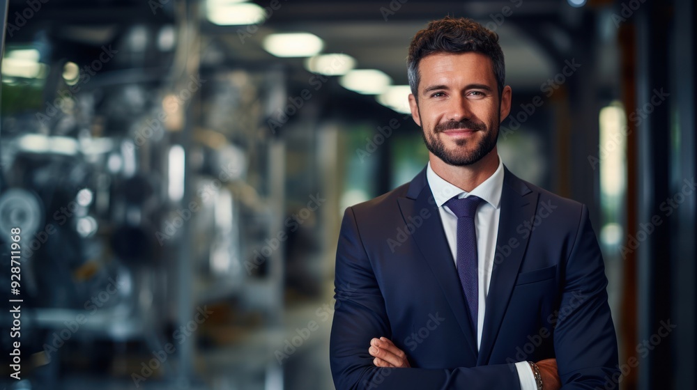 Confident person with arms crossed standing Confident person with arms crossed standing