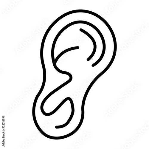 Ears line icon