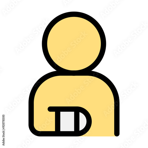 Patient, splint icon
