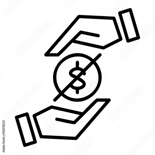 Free of Charge Outline Icon