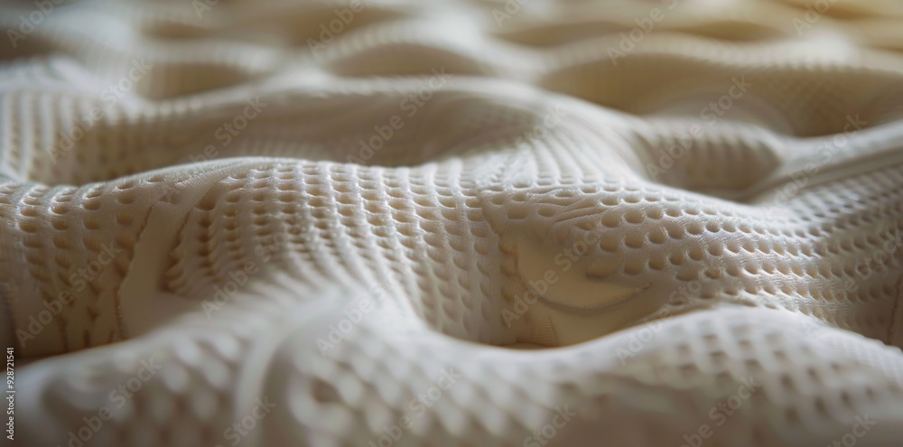A plush, quilted mattress in a stylish bedroom promises a restful night's sleep A plush, quilted mattress in a stylish bedroom promises a restful night's sleep