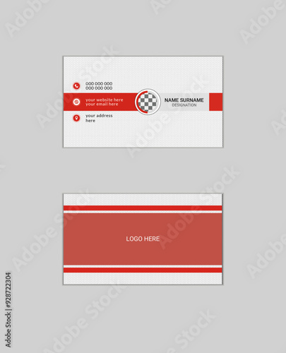 Simple creative Elegant professional  minimal minimalist  modern shape Layout double sided landscape flat corporate horizontal name visiting business card template personal creative Clean Design