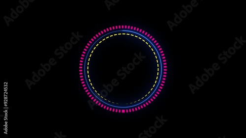 Circle frame loading icon animation. photo