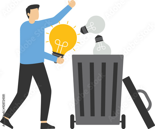 Man is throwing out the old idea of light bulbs.

