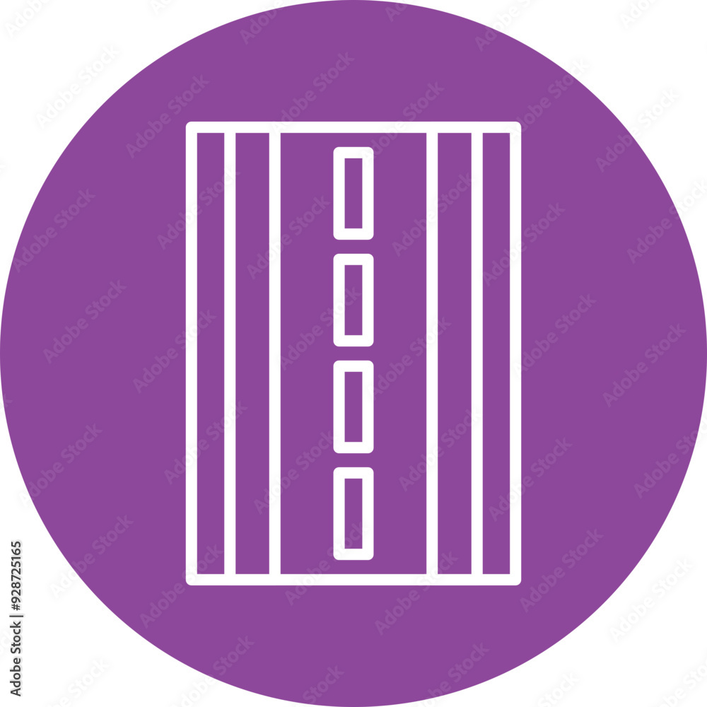 Highway line circle icon Highway line circle icon
