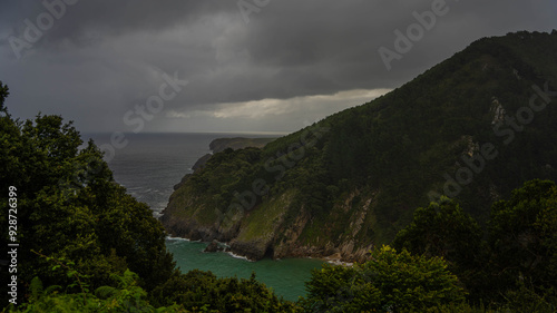 Rias Asturianas, vista desde mirador.