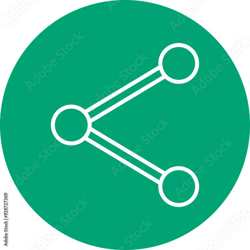Share line circle icon