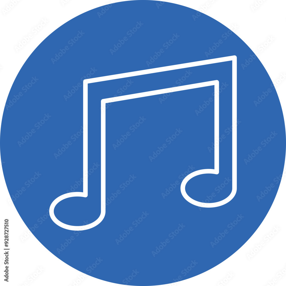 Music Note line circle icon Music Note line circle icon