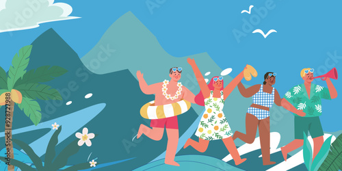 Tropical Beach Party Fun