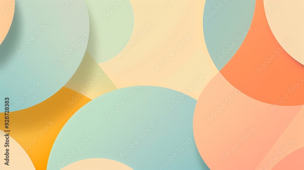 custom made wallpaper toronto digitalAbstract Colorful Geometric Background with Overlapping Circles