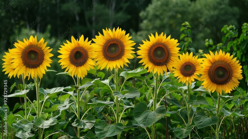 Ornamental sunflower flowers growing in a home garden Ornamental sunflower flowers growing in a home garden