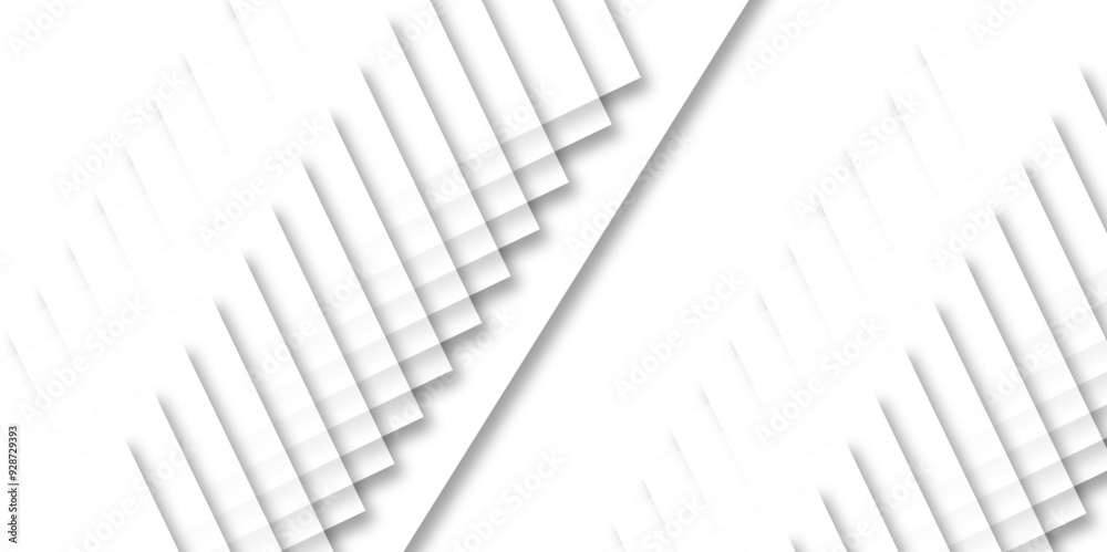 Modern Abstract white background design with layers of textured white transparent material in triangle and squares shapes. vector triangular crumpled poly web paper gradient texture backdrop.