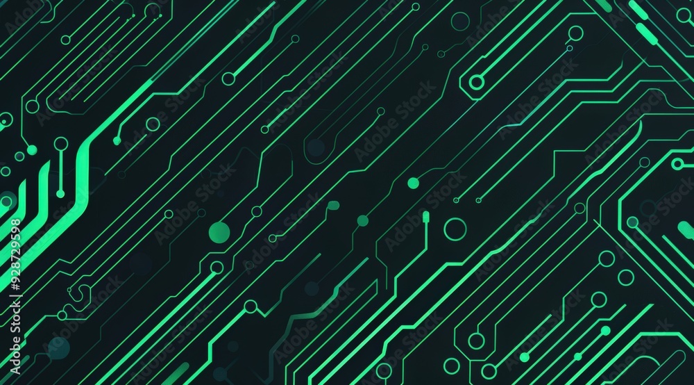 Abstract green circuit board Abstract green circuit board