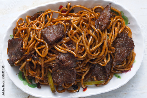 chinese beef fried noodle