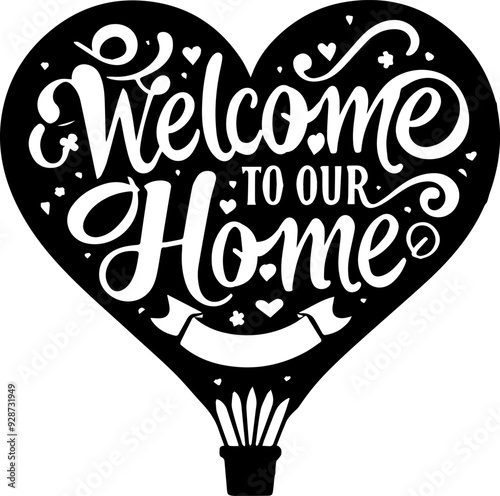 housewarming lettering for different designs