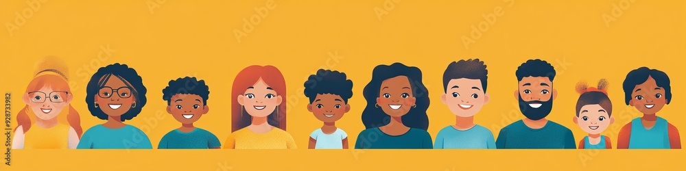 Multicultural group of mothers and fathers with kids, Generative AI Multicultural group of mothers and fathers with kids, Generative AI