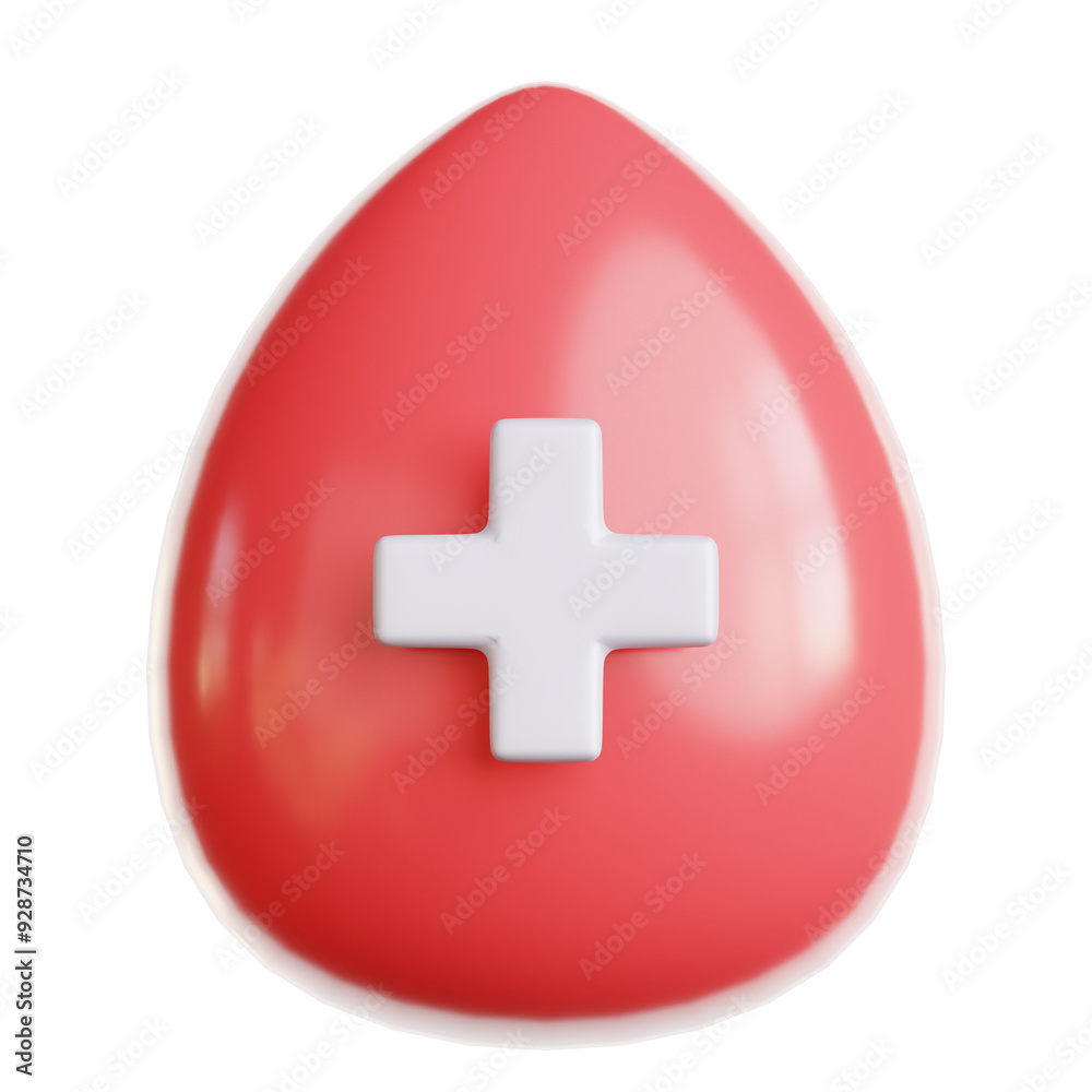 Obraz premium 3d rendering of blood type, healthcare concept