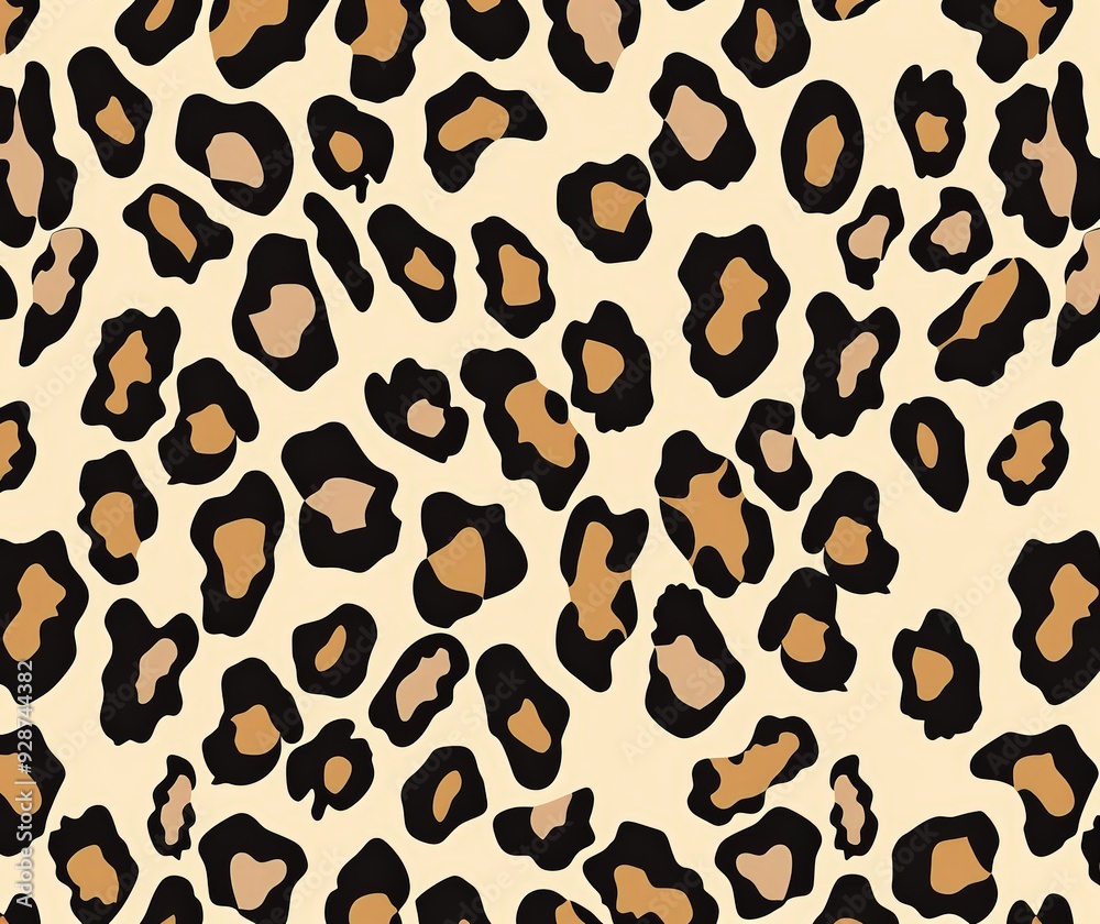 Leopard print seamless pattern