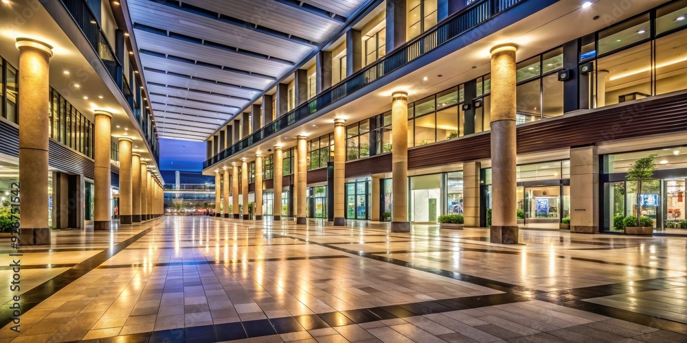 Modern Architecture at Night, Night Scene, Urban Landscape, Cityscape, Building Facade Modern Architecture at Night, Night Scene, Urban Landscape, Cityscape, Building Facade