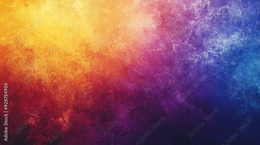 Abstract Grunge Background with Yellow, Red, Purple, and Blue Hues Abstract Grunge Background with Yellow, Red, Purple, and Blue Hues
