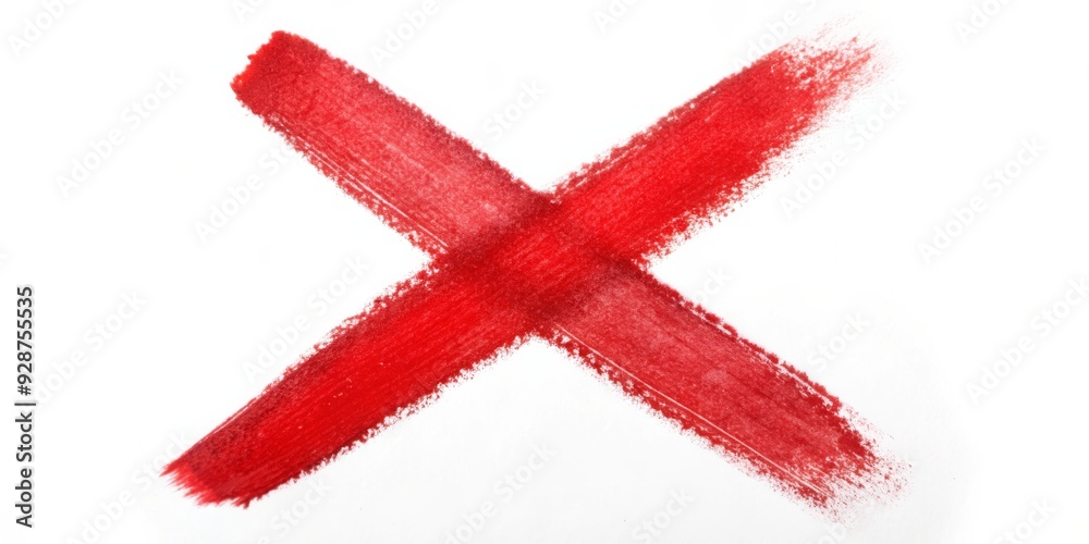 Red Crayon Cross on White Paper, crayon art, red cross, drawing, abstract, white background Red Crayon Cross on White Paper, crayon art, red cross, drawing, abstract, white background