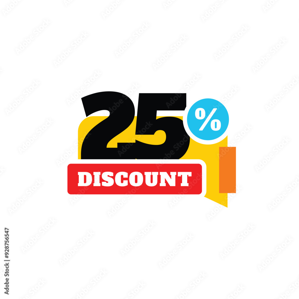 25% Discount Sale Vector Template Design Illustration 25% Discount Sale Vector Template Design Illustration