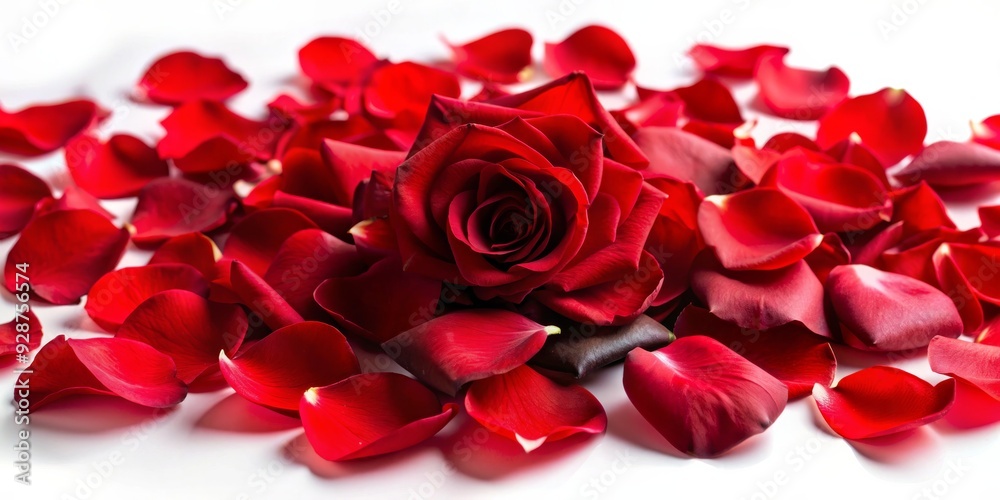 Rose Petals and a Single Rose, Macro Photography, Romantic, Love, Beauty, Passion, Rose Petals and a Single Rose, Macro Photography, Romantic, Love, Beauty, Passion,