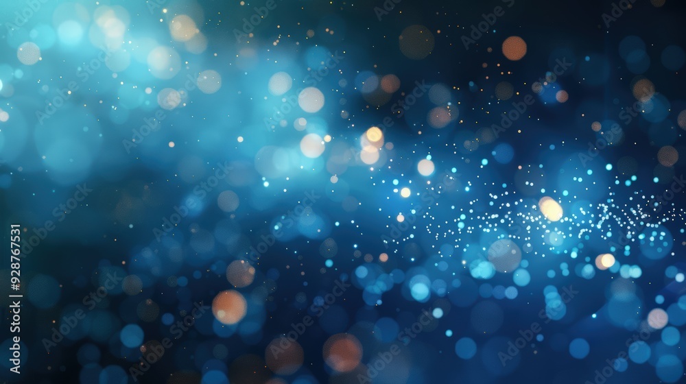 Abstract blue bokeh background Abstract blue bokeh background
