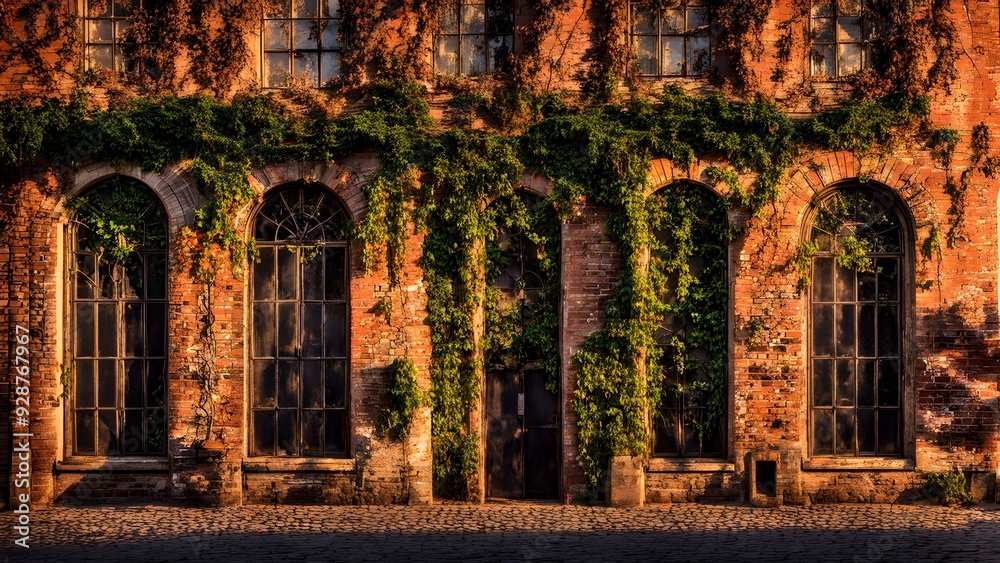 an old brick building an old brick building
