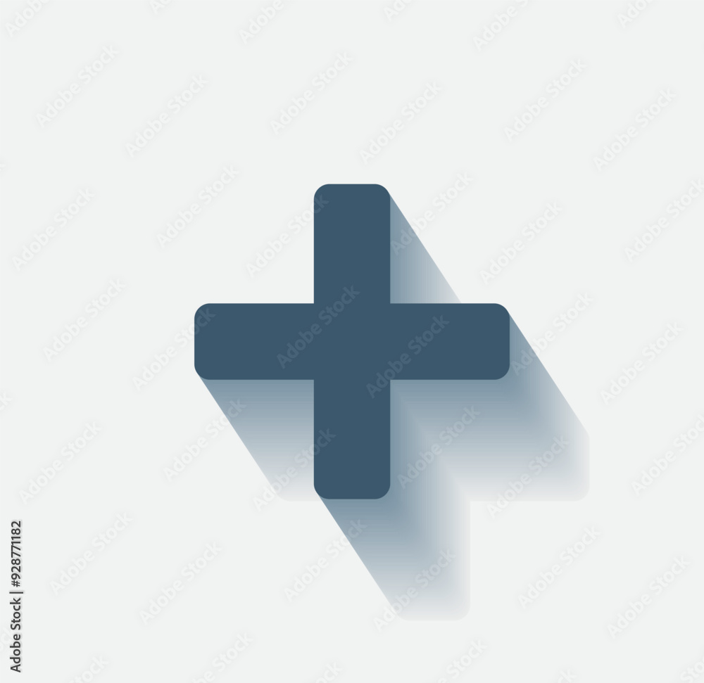 Obraz premium Vector dark color icon with shadow on light background