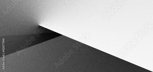 Black white grainy background, monochrome gray noisy texture dark grunge banner, header poster cover backdrop design