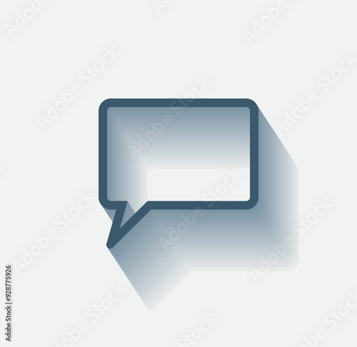 Vector dark color icon with shadow on light background