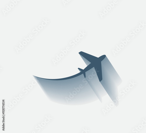 Vector dark color icon with shadow on light background