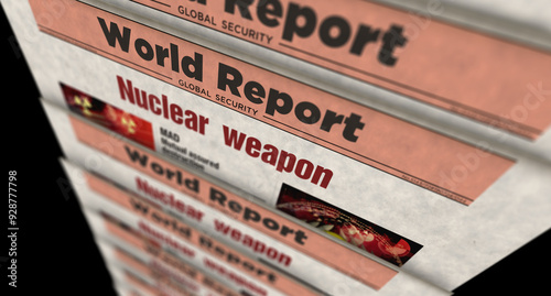 Wallpaper Mural Nuclear weapon newspaper printing media Torontodigital.ca