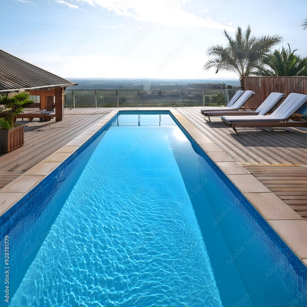 Obraz premium swimming pool in hotel