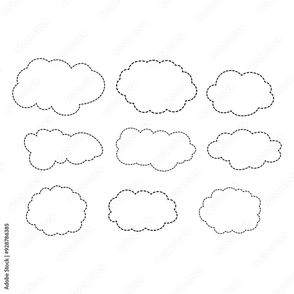 Speech Bubble set and Talk bubble. Cloud speech bubbles collection. Vector Format Speech Bubble set and Talk bubble. Cloud speech bubbles collection. Vector Format