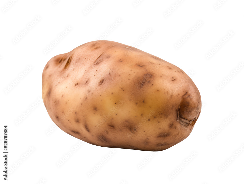 a brown potato on a white background a brown potato on a white background