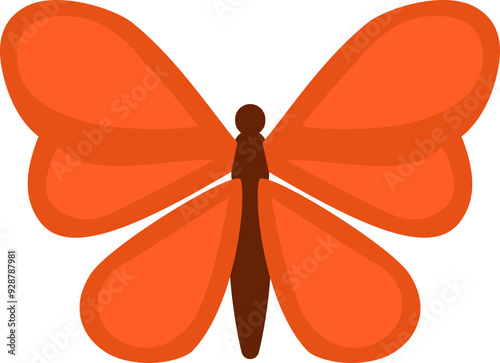 Butterfly icon. Flat style. Insect symbol.
