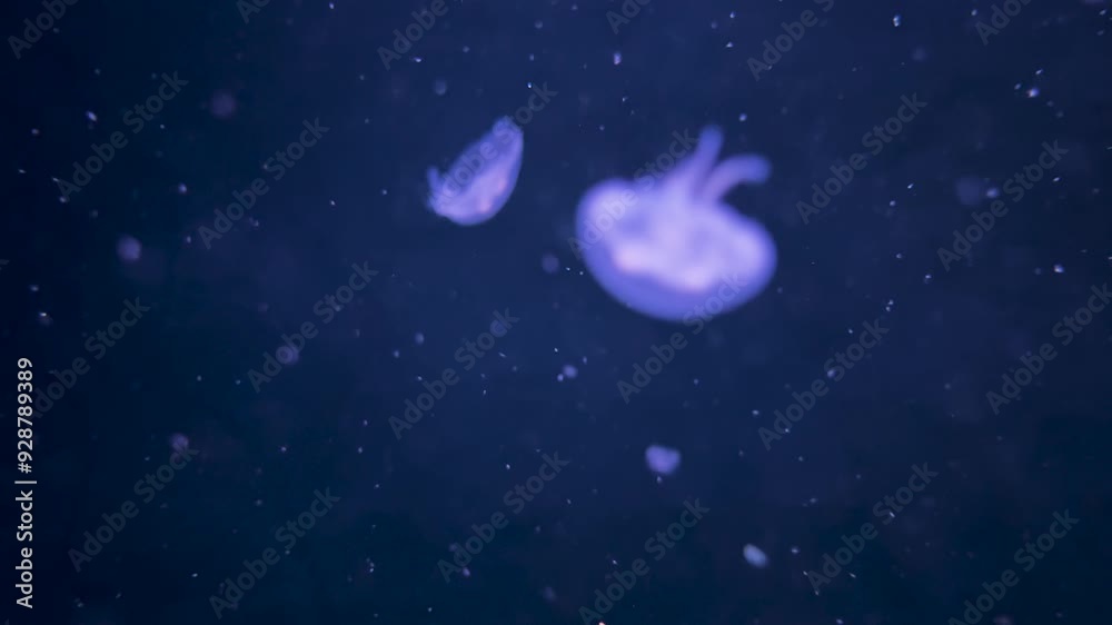 the jellyfish Chrysaora quinquecirrha in the ocean the jellyfish Chrysaora quinquecirrha in the ocean