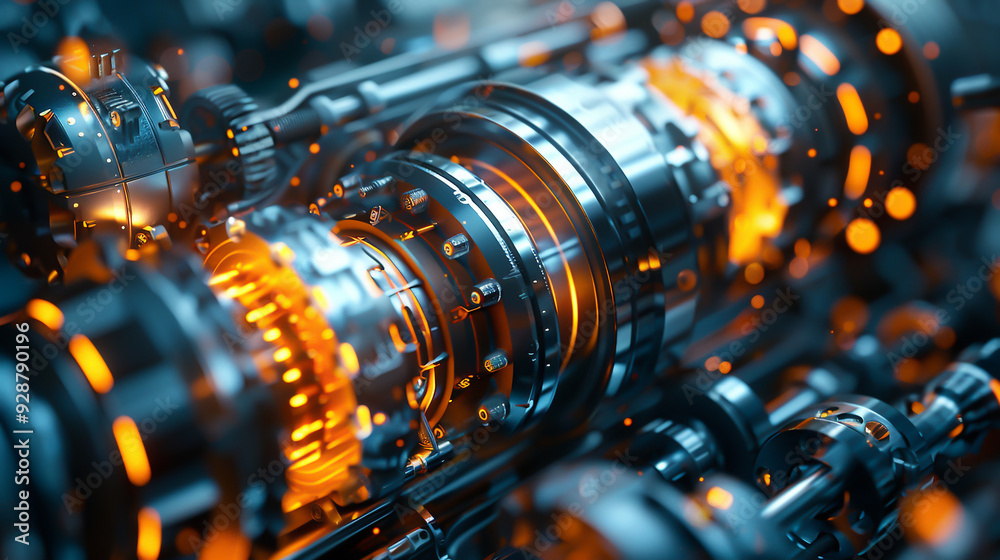 Vibrant machine engine showcasing stunning 3D components, top view, emphasizing detailed engineering, advanced tone, Complementary Color Scheme Vibrant machine engine showcasing stunning 3D components, top view, emphasizing detailed engineering, advanced tone, Complementary Color Scheme