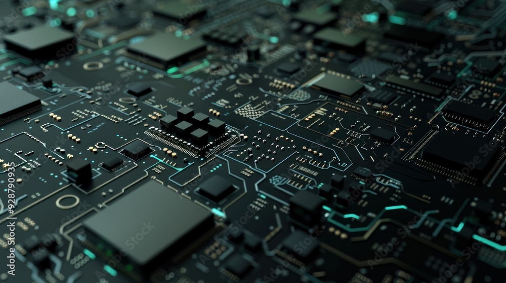 Close-Up of a Complex Circuit Board Close-Up of a Complex Circuit Board